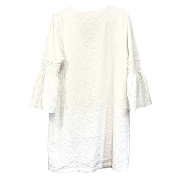 NWT! Size L Michael Kors Cream White Dress with Bell Sleeves - Retail: $165 - Picture 2 of 8